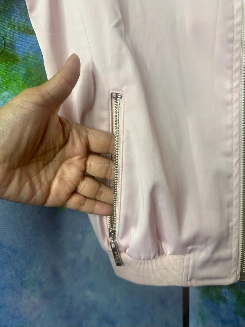 Light Pink Two-Piece Jacket & Capri Pants Set
